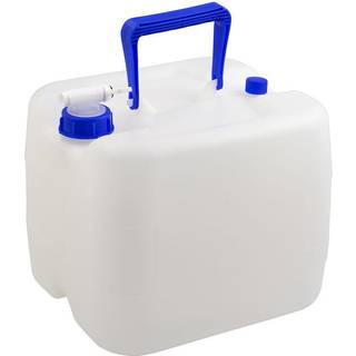 Vanddunk med hane Nordiska Plast, naturhvid/blå, 12 liter