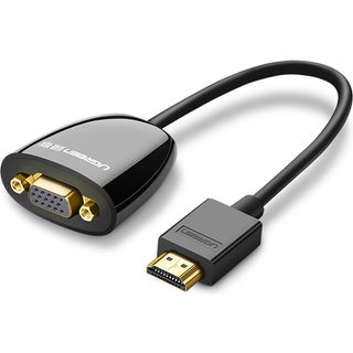 UGREEN HDMI han til VGA hun adapter uden lyd - sort