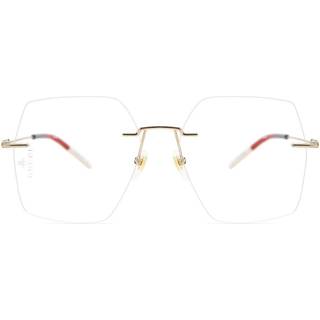 Gucci Kvinde GG0683O 003 Optiske stel Metal Guld Geometrisk