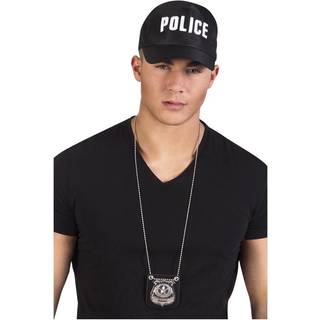 Police badge skilt halskæde