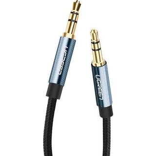 Ugreen AUX audio mini jack 3,5 mm han til han kabel, 1,5 m - blå