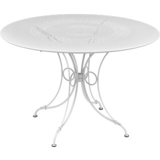 Fermob - 1900 Table Ø 117 cm, Anthracite - Udendørs spiseborde - Grå - Metal