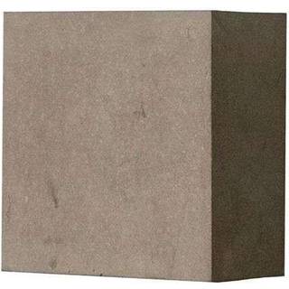 Lindby LED-væglampe Yva, grå, beton, 13 x 13 cm, op/ned