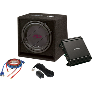 Alpine 12" subwoofer med forstærker