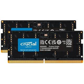 Crucial Classic SODIMM DDR5-4800 - 32GB - CL40 - Dual Channel (2 pcs) - Sort