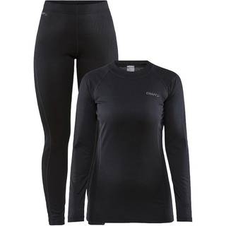 Craft - CORE Warm Baselayer Set Kvinder - Black S
