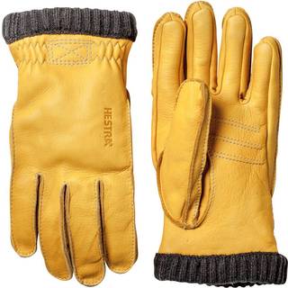 Hestra Deerskin Primaloft Rib Handsker størrelse 7 farve brun