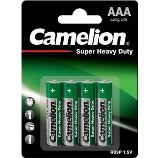 4x AAA Super Heavy Duty batterier