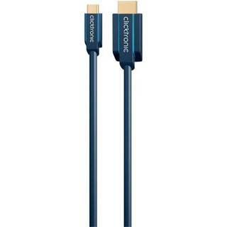 Clicktronic USB-C 3.2 Gen.2 til HDMI kabel - UHD 4K - 1 m