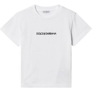 Dolce&Gabbana Kids Logo cotton T-shirt - white - Y 4