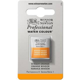 Winsor & Newton Professional akvarelfarve half pan Winsor Orange 724