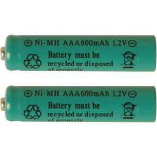 Star Trading - Solar Cell Lighting - Chargable Battery AAA 1.2V 600mAh Ni -MH - Grøn - 4,45 cm