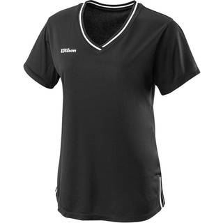 Wilson Team II V-Neck T-shirt Dame Black - Sort - XS
