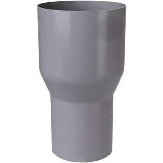 Plastmo overgang, PVC, grå - Ø110/Ø90 mm