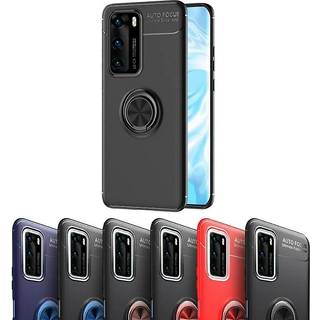 Slim Ring Cover Huawei P40 (ANA-AN00)  - Sort / Rød
