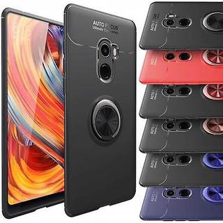 Slim Ring cover Xiaomi Mi Mix 2  - Sort / Rød
