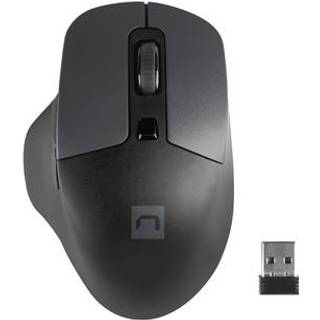 Natec Blackbird 2 - mouse - 2.4 GHz - black - Mus - Optisk - 6 knapper - Sort