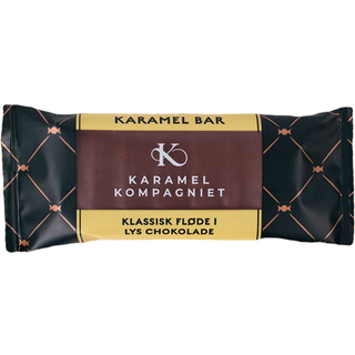 Karamel Kompagniet Karamel Bar Klassisk Fløde i lys Chokolade 50g
