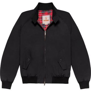Baracuta Herren Jacke schwarz unifarben