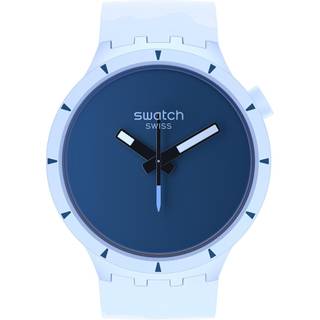 Big Bold Bioceramic Arctic Quartz Blue Dial Blue Silicone Strap Unisex Watch SB03N102