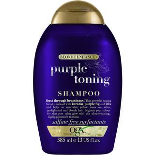OGX Blonde Enhance+ Purple Toning Violet Shampoo til at neutralisere gule toner 385 ml - 385 ml