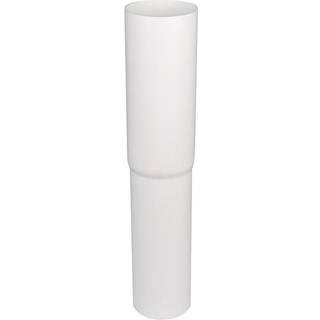 Plastmo lige nedførsel Ø90 hvid 5261350