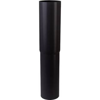 Plastmo lige nedførsel, PVC, sort - Ø90 mm