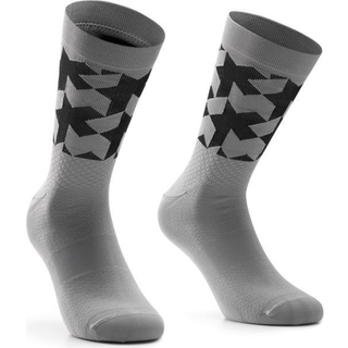 Assos Monogram Socks EVO cykelstrømper gerva grey - Skostørrelse 35-38
