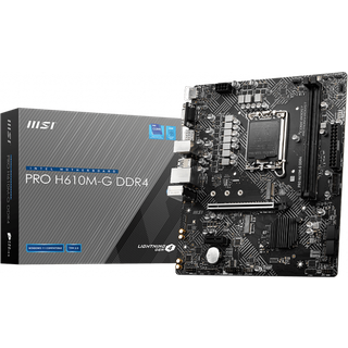 MSI PRO H610M-G DDR4 Bundkort - Intel H610 - Intel LGA1700 socket - DDR4 RAM - Micro-ATX
