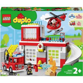 LEGO DUPLO Rescue 10970 Brandstation og helikopter