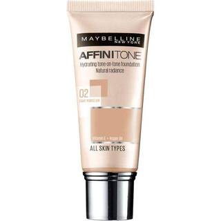 MAYBELLINE NEW YORK Affinitone Fugtende foundation Skygge 02 Light Porcelain 30 ml - 30 ml