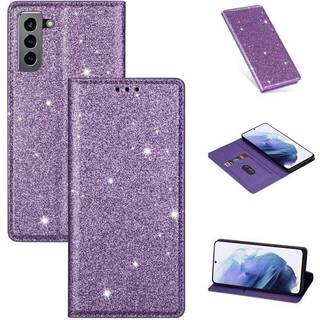 Glitter Smart FlipCase Samsung Galaxy S22  - Grå