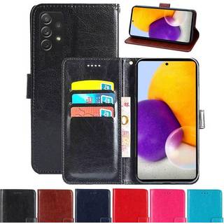 Samsung Galaxy A73 5G Wallet Cover 3-kort  - brun