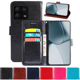 OnePlus 10 Pro Wallet Cover 3-kort  - sort