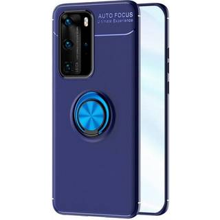 Slim Ring Cover Huawei P40 Pro (ELS-AN00)  - Sort / Blå