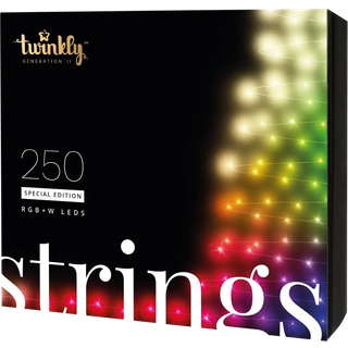 FORÅRSUDSALG - Twinkly Strings Lyskæde - Speciel Edition - RGBW - 20 meter - 250 LED - Transparent Ledning