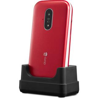 DORO 6821 - 4G funktionstelefon - microSD slot - 320 x 240 pixels - rear camera 2 MP - rød og hvid