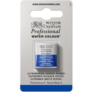 Winsor & Newton Professional akvarelfarve half pan Ultramarin (green shade) 667