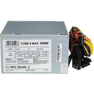 iBOX CUBE II Strømforsyning - 500 Watt - 120 mm - ATX 2.2 - 80 Plus