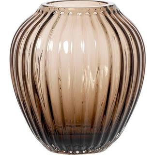 Kähler Hammershøi glasvase 14 cm Valnød