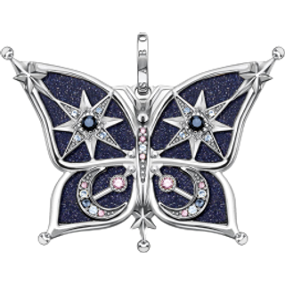 Thomas Sabo Anhänger - Schmetterling Stern & Mond silber - PE929-945-7 - blau