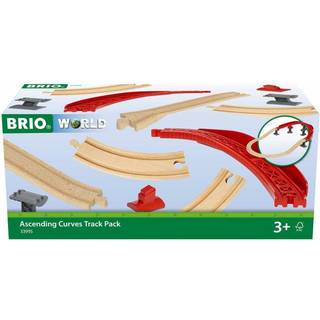 Brio World 33995 Pakke med hævede, buede skinner