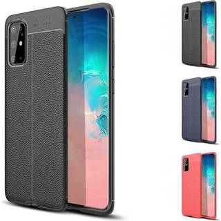 Lædermønstret silicone cover Samsung Galaxy S20 Plus (SM-G986F)  - s