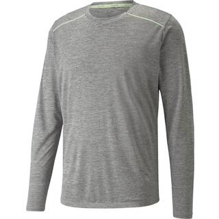 PUMA Run Langærmet T-shirt S - Grå | Let & Åndbar Herre Løbetrøje med Reflekser