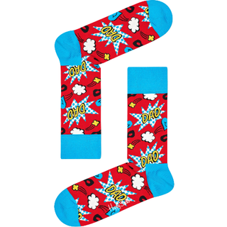 Happy Socks Dad Sock - Red - Str 36/40 * Kampagne *