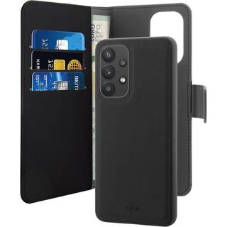 Puro 2-i-1 Samsung Galaxy A33 5G Magnetisk Pung Taske - Sort