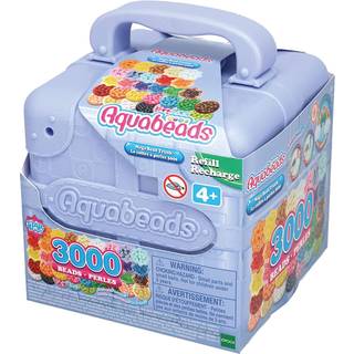Aquabeads Mega Bead Trunk refill-sæt i kuffert - med 3000 vandperler