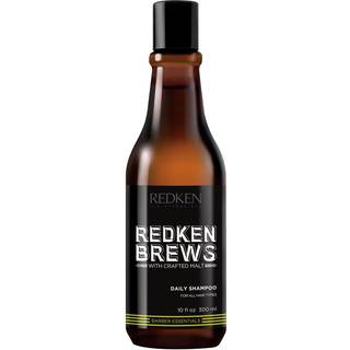 Redken Brews Daily Shampoo For Men | Letvægt Hydrating Hair Cleanser | Tilsæt fugt og skinne til tørt hår | For alle mænds hårtyper