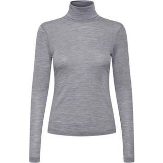 Gestuz Sividagz Wool Rollneck Noos Toppe & T-Shirts 10905442 Grey Melange (XLARGE)