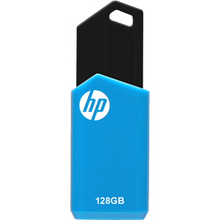 HP v150w USB-nøgle 128 GB USB Type-A 2.0 Sort, Blå